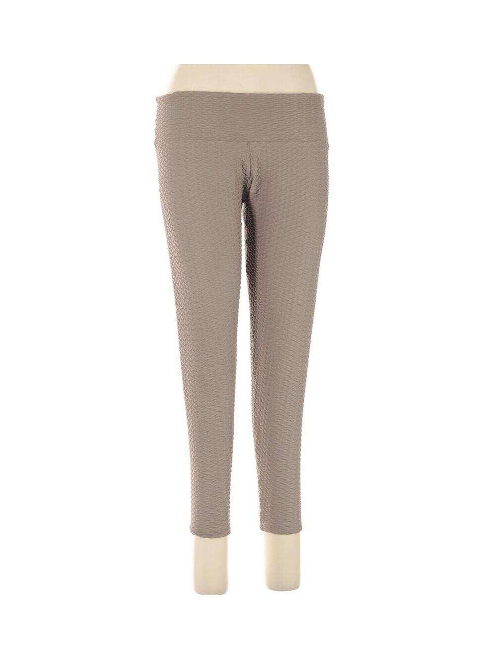 Booty by Brabants Taupe Croco Skin Leggings Active Pants Size OS